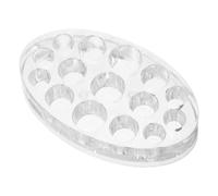 Mikinona Soporte para Tazas de Tinta Ovalado con Orificios Organizador de Recipientes de de Plástico para de