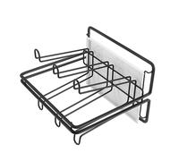 Mikinona Soporte para Tazas Japonesas con Escurreplatos Rejilla de Resistente para Cocina y Restaurante Organizador Ventilado y Fácil de Limpiar Portavasos Invertido Negro