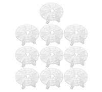 Mikinona Soportes para Práctica de Manicura 10 Piezas de Plástico Transparente Base para Arte de Uñas Reutilizable Exhibidor Portátil para Uñas Postizas en Salón y Formación