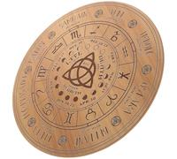 Mikinona Tablero de Adivinación de Madera de Grande, Tablero de Péndulo Tallado Artístico, Suministros de Adivinación para Meditación y Lectura de Respuestas en Hogar y Rituales Wicca