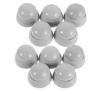 Mikinona Tapas Protectoras para Pernos y Tuercas de Plástico para Parques Infantiles, 10 Piezas, Gris Claro, Resistentes Intemperie, para Equipos de Juegos Infantiles y Toboganes