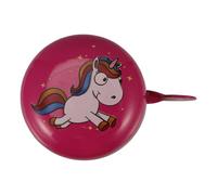 Mikinona Timbre para Bicicleta Infantil de Hierro Pequeño y Redondo Color Rojo Diseño de Unicornio Sonido Nítido y Potente Accesorio Seguro y Duradero