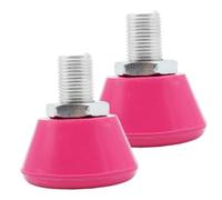 Mikinona Topes de Goma Ajustables para Patines de Ruedas Freno Estable con Tornillo de Accesorio de Frenado para Patinadores Color Rosa