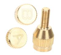 Mikinona Tornillo de Cuello de Saxofón Metálico Dorado a B de 5 Mm, Accesorio para Saxofón Soprano, Alto y Tenor, Tornillo de Voz Mejorado para Reparación y Ajuste del Timbre