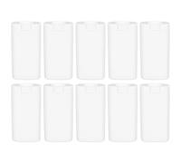 Mikinona Tubo Antitranspirante Color Claro Transparente, 10 Unidades de Envases Recargables de Plástico para Crema, Stick Desodorante Vacío Portátil y Confiable, Adecuado para Cuidado