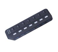 Mikinona USB Hub Expansor Alta con Protección Sobrecarga para PC Laptop Teclado Ratón y Dispositivos USB