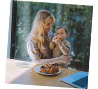 Mikinona Utensilios Infantiles de Silicona y Acero Inoxidable Tenedor y Cuchara Cortos para Niña Diseño Seguro y Ergonómico Mango para Set de Cubiertos para Primeros Alimentos Color