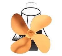 Mikinona Ventilador para Estufa sin Electricidad Equilibradas Silencioso y Ecológico Ventilador Térmico para de Aleación de Aluminio Dorado