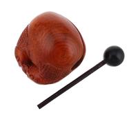 Mikinona Wooden Fish Office Desk Ornament Instrumento Drum Zen Para Escultura De Pescado De Madera Natural Para La Oficina En El Hogar Drum Zen