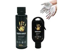 Mikiuly 2 Piezas Magnesio Líquido, Liquid Chalk,Tiza Líquida,Apto para Gimnasio, Halterofilia, Pole Dance, Escalada, Gimnasia y Otros Deportes,Mejorar la Fuerza de Agarre,100ml + 50ml