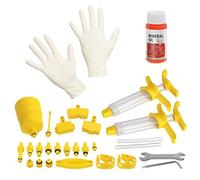 Mikiuly Kit Purgado Frenos para Shimano, Kit de Purga de Freno para Bicicleta Universal Herramientas, Kit Purgado Frenos de Disco Hidráulicos para Bicicleta, Incluido Líquido de Freno Mineral