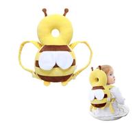 Mikiuly Protector Cabeza Bebe, Mochila Bebe Anti Caida Cabeza, Almohada Protección para la Cabeza del Bebe, Almohada Mochila de Protección, para Bebé Aprende a Caminar o Correr, Abeja