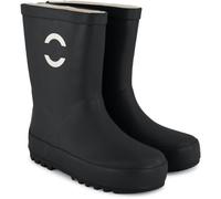 Mikk-line Botas de goma para niños | Botas de lluvia con detalles reflectantes - Botas impermeables para niños, ligeras y antideslizantes | Cómodas botas para niños para todo clima, Negro , 36 EU