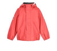 Mikk-line Chubasquero unisex para niños, impermeable y resistente al viento, chubasquero para niñas y niños con reflectores y capucha extraíble, chaqueta ligera de barro Oeko-Tex, pimienta, 104