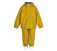 Mikk-line Conjunto de Lluvia de Dos Piezas con Tirantes de PU | Certificado Oeko-TEX Standard 100 | 100% Material de PU Reciclado | Para Niños y Niñas | Pantalón de Lluvia y Chaqueta de Lluvia |