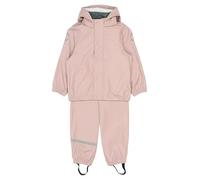 Mikk-line Conjunto de Lluvia de Dos Piezas con Tirantes de PU | Certificado Oeko-TEX Standard 100 | 100% Material de PU Reciclado | Para Niños y Niñas | Pantalón de Lluvia y Chaqueta de Lluvia |