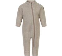 Mikk-line Mono Walkoverall de Wollwalk para bebé y niño pequeño, 95% lana, 100% lana merino, sin pies, Melange Offwhite, 62