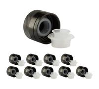 mikken 10 vertedores para botellas de aceite, para vinagre y aceite, incluye tapa de rosca, apto para rosca PP 31,5