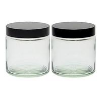 mikken 2 tarros de crema de cristal de 120 ml, incluye etiquetas