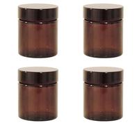 mikken 4 marrón de 30 ml Crema/tarros de Cristal Etiquetas para etiquetar, 4 x 4 x 4.6 cm, 4