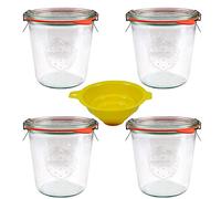 mikken 4 vasos redondos de cristal Weck