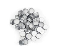 mikken 50 tapas para botellas de 34 mm/PP 31,5 plata, tapa de rosca de repuesto para botellas de cristal