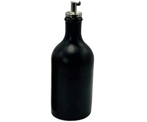 mikken Aceitera, gres, Acero Inoxidable, Silicona, Negro, 500 ml