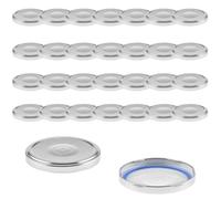 mikken TO82 Blueseal - Tapas para tarros (30 unidades, 8,5 cm, sin BPA/PVC), color plateado