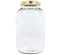 Mikken XL - Tarro de cristal (3400 ml, con tapón de rosca, incluye etiqueta de etiqueta)
