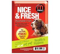 Mikki Almohadillas Desechables de higiene para Perros para Uso en Temporada Femenina con Bragas de pantalón, Paquete de 10 Unidades