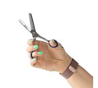 Mikki Doodle, Tijeras de Adelgazamiento de Cara y Pata de Cachorro, Hoja semivexa Afilada y Duradera, Dientes en Forma de V, Tornillo de tensión Ajustable para Control y precisión, 12,7 cm