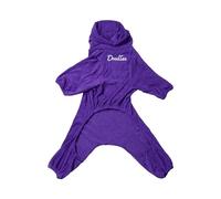 Mikki Doodles Albornoz de Secado para Perros, para pelajes rizados, Microfibra Muy Absorbente, Secado rápido, Reduce el encrespamiento, Ligero, Cubre Todo el Cuerpo, Talla XL