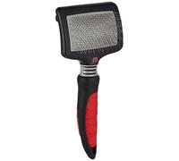 Mikki Hard Pin Slicker - Cepillo para Perro, cabeza flexible de forma rectangular, L