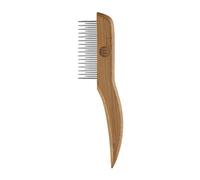 Mikki Peine de Bambú Anti Enredos Durante la Muda para Mudas de Todo Tipo de Pelo, para Perros y Gatos, Fabricado con Bambú Sostenible, para Eliminar Enredos y Nudos del Pelo de Su Mascota 50 g