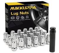 MIKKUPPA 24 tuercas M12 x 1.5 - Repuesto para Toyota 4Runner 1984-2013, Tacoma 1995-2013, Tundra Aftermarket Wheel 2000-2006 - Tuercas cromadas de extremo cerrado con enchufe