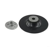 MIKMLYZE Almohadilla de respaldo de 125 mm para amoladora angular de rosca M14, placa de soporte de disco de fibra de 5 pulgadas con tuerca de bloqueo, 12200 RPM máximo para accesorios de lijado y
