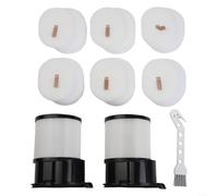 MIKMLYZE Juego de 15 filtros HEPA para Shark Wireless PowerDetect Clean vacíos modelos de vacío ligeros, accesorios IP3251 IP1250, alta espuma y fieltro
