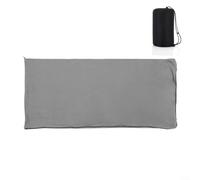 MIKMLYZE Saco de dormir de forro polar interior para camping, senderismo, mochilero, material polar, ligero, plegable, con bolsa de almacenamiento, agradable al tacto, cálido, equipo de viaje al aire