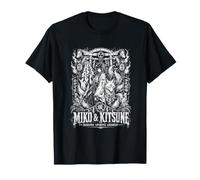 Miko Kitsune Shrine Spirits Respuesta Japón Camiseta