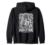 Miko Kitsune Shrine Spirits Respuesta Japón Sudadera con Capucha