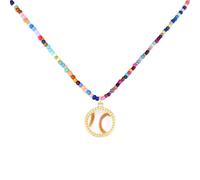 Mikovivi 2uds Collar de Cuentas Colores Sóftbol, Colgante Deportivo Ajustable Collar Joyería Equipo Regalo y Accesorios Deportivos para Mujer