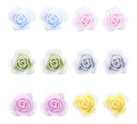 Mikovivi 6 Pares Aretes Plástico Rosa para Niñas, Luminosos con Forma de Flor Que Brillan en la Oscuridad Joyería con Diseño Floral para Mujeres Niñas y Orejas Sensibles