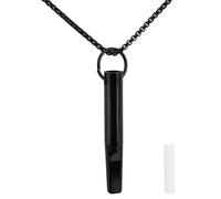 Mikovivi Collar de respiración Mindfulness, colgante de acero de titanio, collar sin respiración, para recordatorio de respiración profunda, joyería sin respiración, regalo para mujeres y hombres