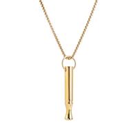 Mikovivi Collar de Respiración Mindfulness, Collar para Dejar de Fumar de Acero de Titanio Colgante Antiestrés Respiración Fácil para Mujeres Hombres (Oro)