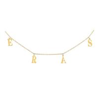 Mikovivi Collar Eras, Inspirado Gargantilla con Colgante de Letra Joyería de Regalo de Álbum Atuendo de Concierto para Mujeres Niñas Fanáticos Amantes de la Música (Oro)