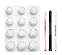 Mikovivi Kit de 4 Talla, Silicona Kit de Dimensiones Dedos con US EU & UK Herramienta Medida Talla Anillos Ajustables para Una Medición Precisa