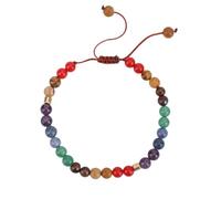 Mikovivi Pulsera de Chakras, Delicada Pulsera Espiritual de 7 Chakras para Mujer Elegante y Colorida Joya Ideal para Amigas Mamás y Esposas