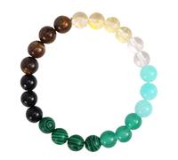 Mikovivi Pulsera de Cristal para Atraer Riqueza, Pulsera Feng Shui Cuentas Buena Suerte Prosperidad Ideal para Hombres Mujeres Joyería Piedra Natural