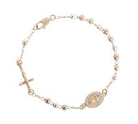 Mikovivi Pulsera Rosario Mujer, Pulsera de la Virgen María Joyería de la Virgen Guadalupe Ideal Como Regalo Joyería Católica Religiosa para Confirmación Bautismo Primera Comunión Madrina.