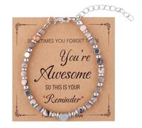 Mikovivi Pulseras con Cuentas para Mujeres, Pulsera Turquesa A Veces Olvidas Que Eres Increíble Regalos Joyería Única para Mujeres Mamá Esposa Compañeras Mejor Amiga